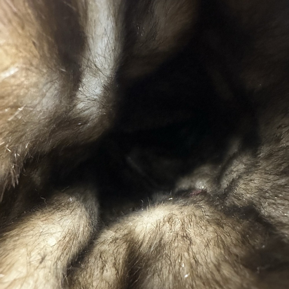 Vintage Dennis Basso Women's Burgundy Suede Leather Faux Fur Lined‎ Coat Medium - Picture 11 of 11